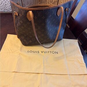 Louis Vuitton Monogram Never Full Canvas Tote with Dust Bag